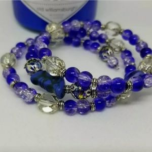 Celestial memory wire bracelet
